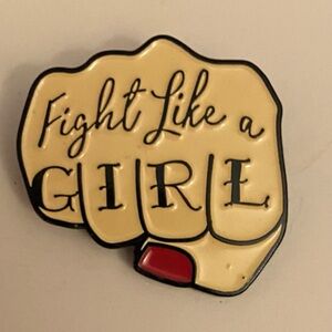Fight Like a Girl Enamel Pin